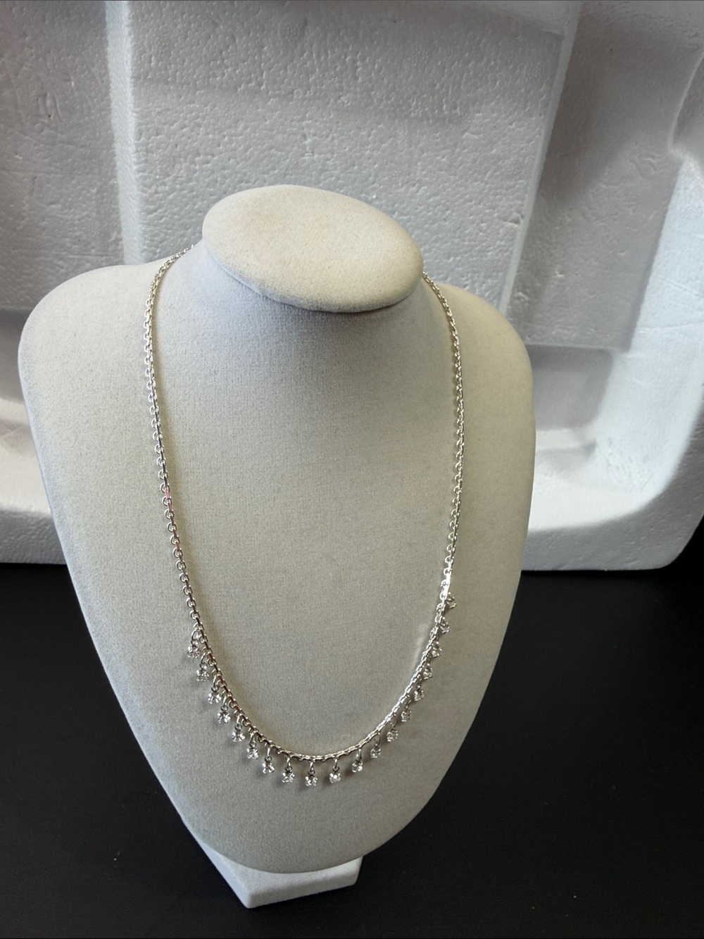 Silver tone Dangle Charm Necklace - Women Jewelry